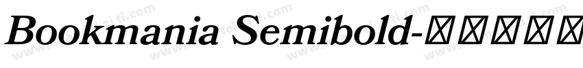 Bookmania Semibold字体转换